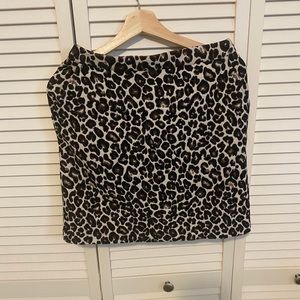Leopard mini skirt